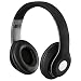 iLive Bluetooth On-Ear Headphones, Includes 3.5mm Audio Cable and Micro USB to USB Cable, Matte Black (IAHB48MB)