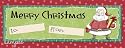 Christmas Chocolate Candy Bar - Santa Green Design, Milk Chocolate