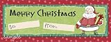 Christmas Chocolate Candy Bar - Santa Green Design