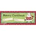 Christmas Chocolate Candy Bar - Santa Green Design, Dark Chocolate