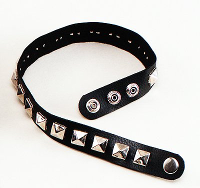 NEW GOTH PUNK ROCKER BLACK STUDDED CHOKER