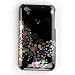 Apple iPhone 3G / 3G-s Premium Colorful Flowers Design on Black Snap on Hard Plastic Case
