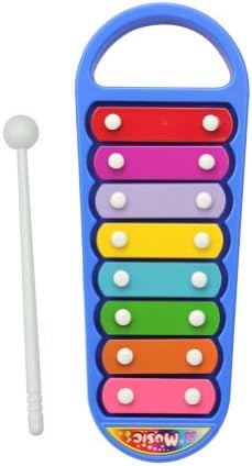 Cute Colorful Metal Toddler Baby Child Kid Puzzle 8-Note Xylophone Musical Toy