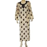 Caftans Tunics Womens Viscose Evening Dress Size L (kftn852)