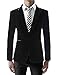 Mens Slim Fit Single Breasted Peaked Lapel 1 Button Velvet Blazer