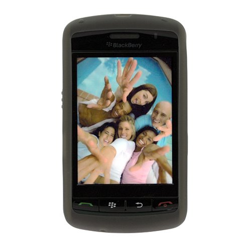 BlacKberry OEM Original Smoke Durable Rubber Soft Silicone Skin Cover Case for Verizon RIM Blackberry Storm 9530 9500 Smarpthone