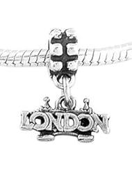 Sterling Silver London Bridge Dangle Bead Charm