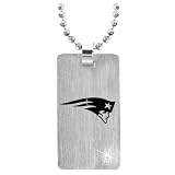NFL New England Patriots Steel Sport Tag w/CZ accent