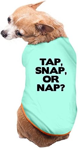 PuppyFasion Tap Snap Or Nap Cute Pet Dog Vest SkyBlue