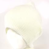Gossip Girl Soft Ribbed Ski Beanie Slouch Slouchy Knit Hat Ivory White