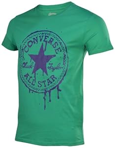 Converse Men's Chuck Taylor All Star Paint Patch T-Shirt-Green-XL