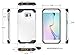 S6 Edge Case, Samsung Galaxy S6 Edge Case, rooCASE [Mil-Spec MIL-STD-810G 810F] Exec Tough PRO Hybrid Drop Protection Heavy Duty Slim Fit Lightweight Armor Cover for Galaxy S6 Edge Case,Black