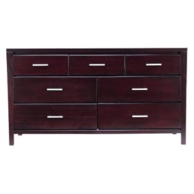Modus Furniture Nevis 7 Drawer Dresser, Espresso by Modus