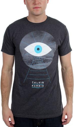 Calvin Harris - Mens Eye Slim Fit T-Shirt, Size: Medium, Color: Black Heather