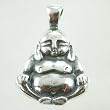 Happy Fat Buddha Pendant in Sterling Silver, #9027