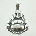 Buddha Pendant in Sterling Silver, #9027