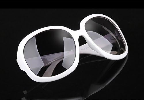 PARZIN Ms. 2014 new fashion retro sunglasses gradient sunglasses polarizer big box trend (White)