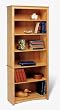 Sonoma 77" Bookcase in Maple Finish with 6 Shelves By Prepac Furniture