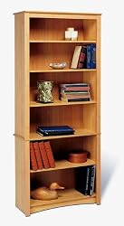 Prepac 77 - Inch Bookcase In Maple Laminate - Dl-3277