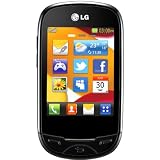 LG T500 Dakota Unlocked GSM Quadband Phone with 2MP Camera, Music Player, Bluetooth, Touchscreen, microSD and Web Browser - Black