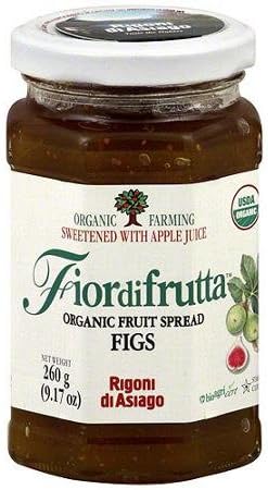 Fiordifrutta Organic Fig Fruit Spread, 9.17 oz (Pack of 6)