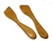 Baerreis Hand Crafted Stir Fry Spatula Wok Set - Set of Two - Left, Right Hand Orientation - Natural Cherry USA Made