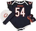 Brian Urlacher Reebok Newborn 6-9 mos. Bodysuit, Booties & Cap Chicago Bears Set