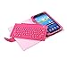 NEWSTYLE Detachable Wireless Bluetooth Keyboard & Protective Case For Samsung Galaxy Tab 3 7 inch Tablet P3200 P3210 T210 T211 (Rose)