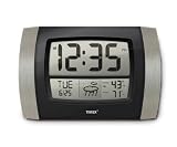 Timex 75329T Atomic Digital Wall Clock, Silver/Gray