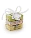 Mistral Soap Pack with a Bow, 3 - 100 g paper wrapped soaps:  Green Fig, Vanilla Apricot, Gardenia