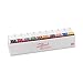 Smead Single Digit 0-9 Numerical End Tab Labels, Assorted Color Backgrounds, 250 per Roll, 10 rolls (67430)
