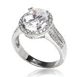 Oval CZ Engagement Ring size 9 Emitations