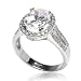 Jewelry : Oval CZ Engagement Ring size 9 Emitations