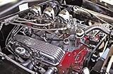 C357-B Three-Deuce Intake Manifold Non-EGR Idle-5500rpmm 55-86 Chevy Small Block 262-400 cid 3x2 bbl Carb Cast Finish