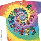 41xdbUUQMSL. SL160  Grateful Dead Spiral Bears Tie Dye T Shirt