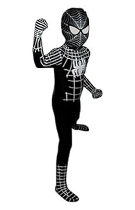 Black Spider-man Costume - Children's Small