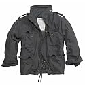 Outdoorjacke M65 mit auskn&ouml;pfbarem Futter -schwarz- #1535#