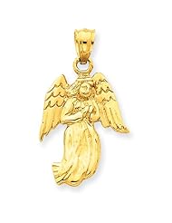 14K Gold Angel Pendant