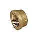 Everflow BRCA0112-NL 1-1/2 Inch Lead Free Brass Pipe Cap for 125 LB Applications with Female Threads, Brass Construction, Higher Corrosion Resistance, Economical & Easy to Install
