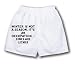 White Boxer Short with Winter is not a season, it s an occupation. - Sinclair Lewis