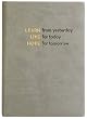 Embossed Learn, Live, Hope, Journal Diary, Hard Cover, Lined