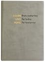Embossed Learn, Live, Hope, Journal Diary, Hard Cover, Lined