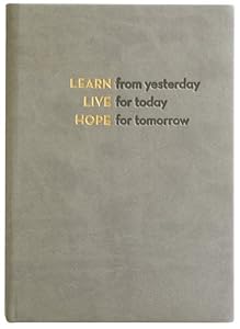 Embossed Learn, Live, Hope, Journal Diary, Hard Cover, Lined