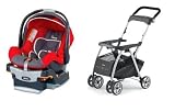 Chicco Keyfit Carseat WITH Chicco Keyfit Caddy-Fuego