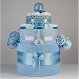 Baby Nursing Time Diaper Cake (Blue)