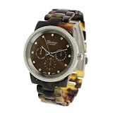 Geneva Women's Platinum Chronograph Style Link Watch