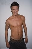 David Beckham (Shirt Off, Tattoos) Sports Poster Print - 24