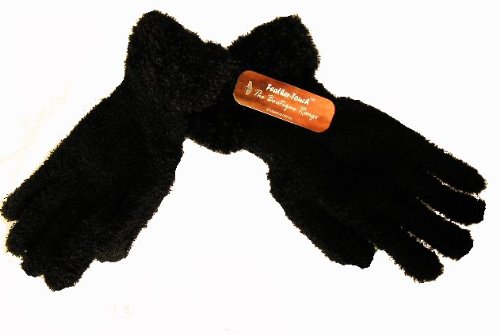 Ladies Boutique Feather Touch Gloves - Black