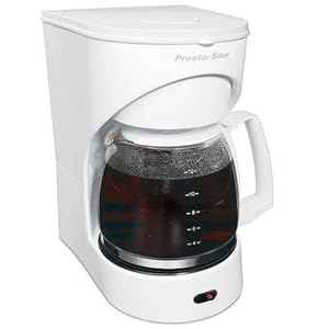 Proctor-Silex 41334 Easy Morning 12-Cup Coffeemaker with Brew Strength Selector Black