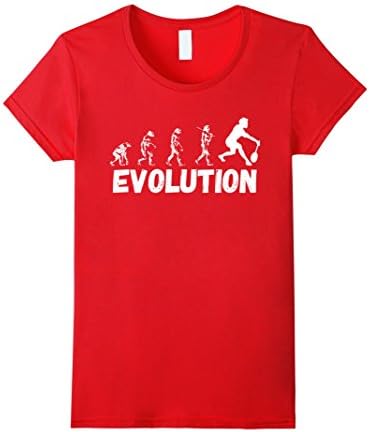 Funny Badminton Shirt Tees T Shirts Gifts: Evolution Tee - Female Small - Red